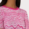 wave_jacquard_crewneck_pu_2-2.webp Tops-MILLY Wave Jacquard Crewneck Pullover Pink/Ecru
