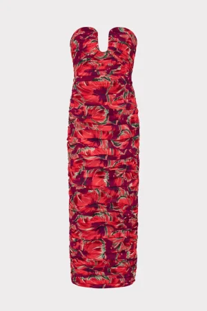 windmill_floral_chiffon_d_0-1.webp Guest Of Dresses-MILLY Windmill Floral Chiffon Dress Red Multi