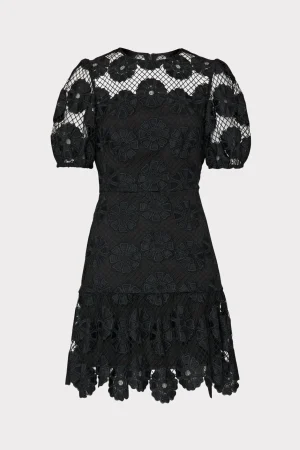 yasmin_daisy_lace_dress_0-4.webp Mini Dresses-MILLY Yasmin Daisy Lace Dress Black