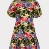 Jumpsuits & Rompers-MILLY Yasmin Floral Embroidery Dress Red Multi