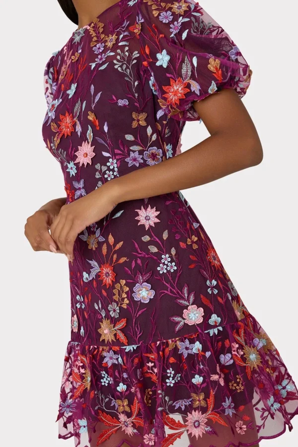 Jumpsuits & Rompers-MILLY Yasmin Tropical Garden Embroidered Dress Multi