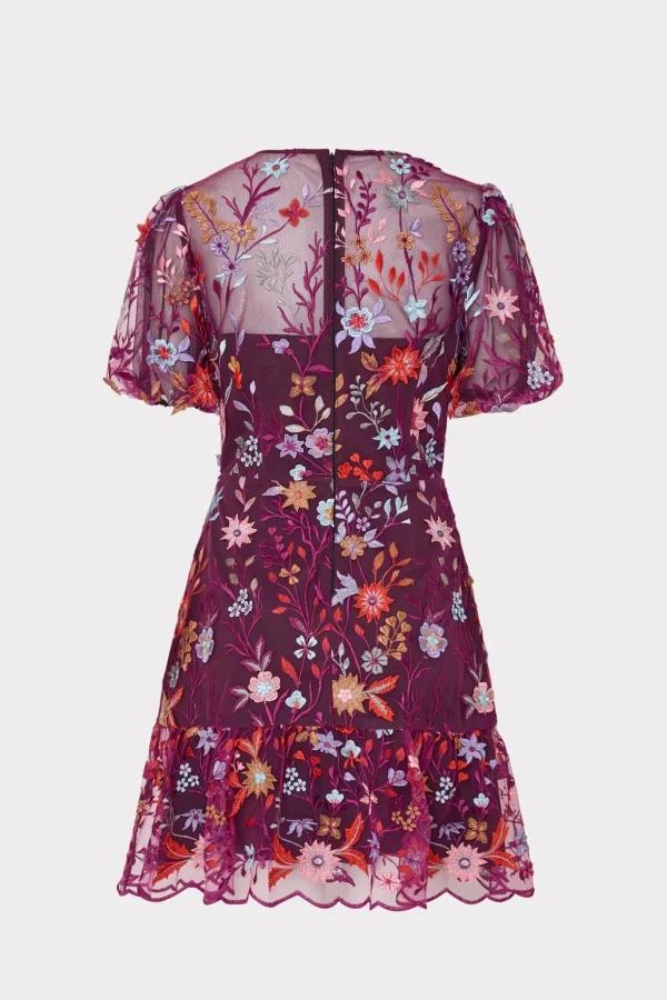 Jumpsuits & Rompers-MILLY Yasmin Tropical Garden Embroidered Dress Multi